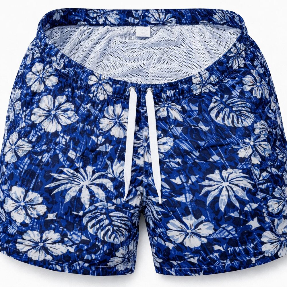 Men’s 2 Pack Swim Trunks Cargo Shorts Quick Dry Mesh Liner Board Swim Shorts - Picture 7 of 8